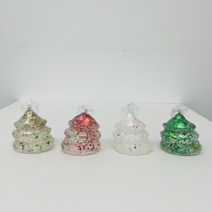 Squishy Arbre de Noël à paillettes rempli de maltose, à remontée lente, anti-stress, jouet à presser, entrepôt USA - Product Image 4