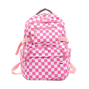 New export plaid <b>backpack</b> <b>large</b> capacity simple lightweight student schoolbag daily commute travel <b>backpack</b> - Product Image 2