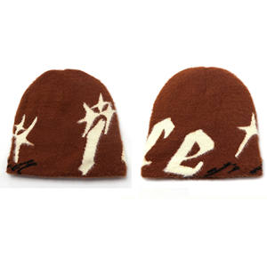 Gorros de Invierno con Diseño de Llamas <span class=keywords><strong>Rojas</strong></span> y Negras, Gorros de Esquí, Gorras de Calavera - Product Image 3