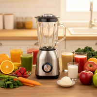 Mixeur Électrique Haute Puissance Professionnel Robuste pour Cuisine Commerciale, Robot Culinaire Stationnaire, Mixeur-Presse-Agrumes Portable KB02022