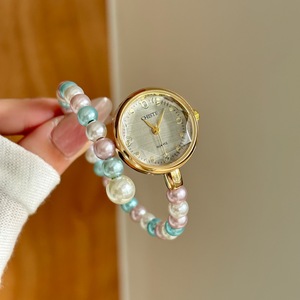 Women's Luxury <b>Watch</b> Fashion <b>Watch</b> with Small Dial New Pearl Bracelet Fashion Alloy <b>Case</b> Niche Simple for Ladies Gift - Product Image 4