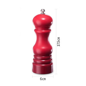 Ensemble moulin à sel et à poivre réglable en céramique et bois, écologique, pour la cuisine domestique et le moulage personnalisé des épices - Product Image 4