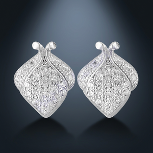 Art Palace 925 <b>Silver</b> <b>Stud</b> Earrings With Crystal Rhinestone Micro Pave Luxury Design For Women Wedding Jewelry - Product Image 2