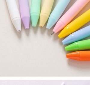 Bolígrafos de Plástico al por Mayor, Color Caramelo, Económicos, Multicolores, Recubiertos de Goma, para Regalos, con Logotipo Personalizado Impreso, para Papelería - Product Image 5