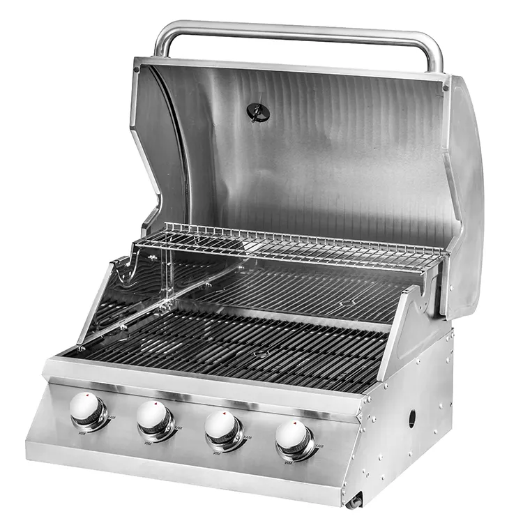 Barbeque Grill Outdoor Gas Approval 4 Burners Gas Grill Stainless Cookware Set Built-in Rotisserie Bbq Grill - Buy Bbq Grill Barbeque Grill Outdoor Gas,Griddle Grill Gas Propane Gas Grill,Bbq