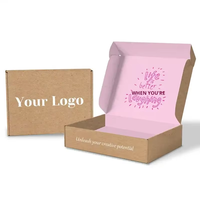 Boîte cadeau personnalisée en carton recyclable avec cadre photo et revêtement UV rose pour Noël et mariage