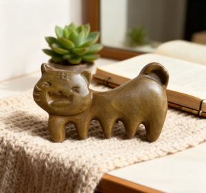 Peine de masaje de madera Natural <span class=keywords><strong>Popular</strong></span> de nuevo diseño 2025, masajeador de mano en forma de tigre para niños, cuidado de masaje de cabeza sin caja - Product Image 2