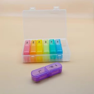 BPA-free 7-<span class=keywords><strong>Day</strong></span> biểu tượng tùy chỉnh <span class=keywords><strong>Pill</strong></span> <span class=keywords><strong>Box</strong></span>. Ba lần một ngày Hộp Thuốc 7 Ngày & <span class=keywords><strong>2</strong></span> lần tổ chức thuốc - Product Image 4