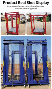 Perancah Listrik 3m 300kg untuk Konstruksi, 110V 220V, Platform Pengangkat Bergerak dengan Remote Control - Product Image 2