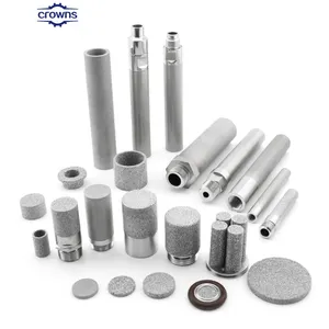 0.1 0.3 0.5 5 22 50 100 300 Micron Filter Tubes Disc Plate Mesh Micro 316L Sintered Stainless Steel Filter Cartridges