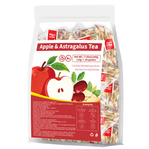 Tè Artigianale Premium di Mela e Astragalo per Alimenti, 10g x 20 Bustine a Piramide - Supporta il Sistema Immunitario, Aumenta l'Energia, Vitalità Quotidiana, Contro la Fatica - Product Image 2