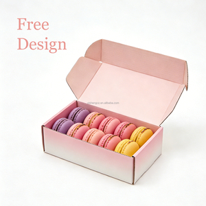 Cajas <span class=keywords><strong>de</strong></span> Embalaje <span class=keywords><strong>de</strong></span> Cartón <span class=keywords><strong>para</strong></span> Galletas, Impresas Personalizadas, Recicladas, <span class=keywords><strong>de</strong></span> Grado Alimenticio, con Cajón Deslizante, Color <span class=keywords><strong>Pastel</strong></span>, con Separadores - Product Image 1