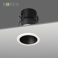 Spot encastré de plafond Commercial 9W 7W COB Dimmable LED applique murale antireflet Downlight
