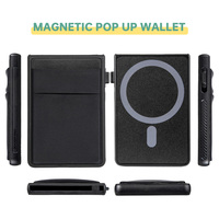 Dompet Kartu Ponsel Magnetik Lepas Pasang 2 in 1 Kapasitas Besar, Custom Smart Automatic Pop up Wallet untuk Magsafe