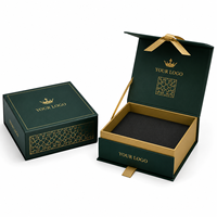 Caja de Regalo Magnética Roja de Lujo con Logotipo Personalizado, Caja de Embalaje de Cartón Rígido Plegable con Asa e Inserto para Té y Cosméticos