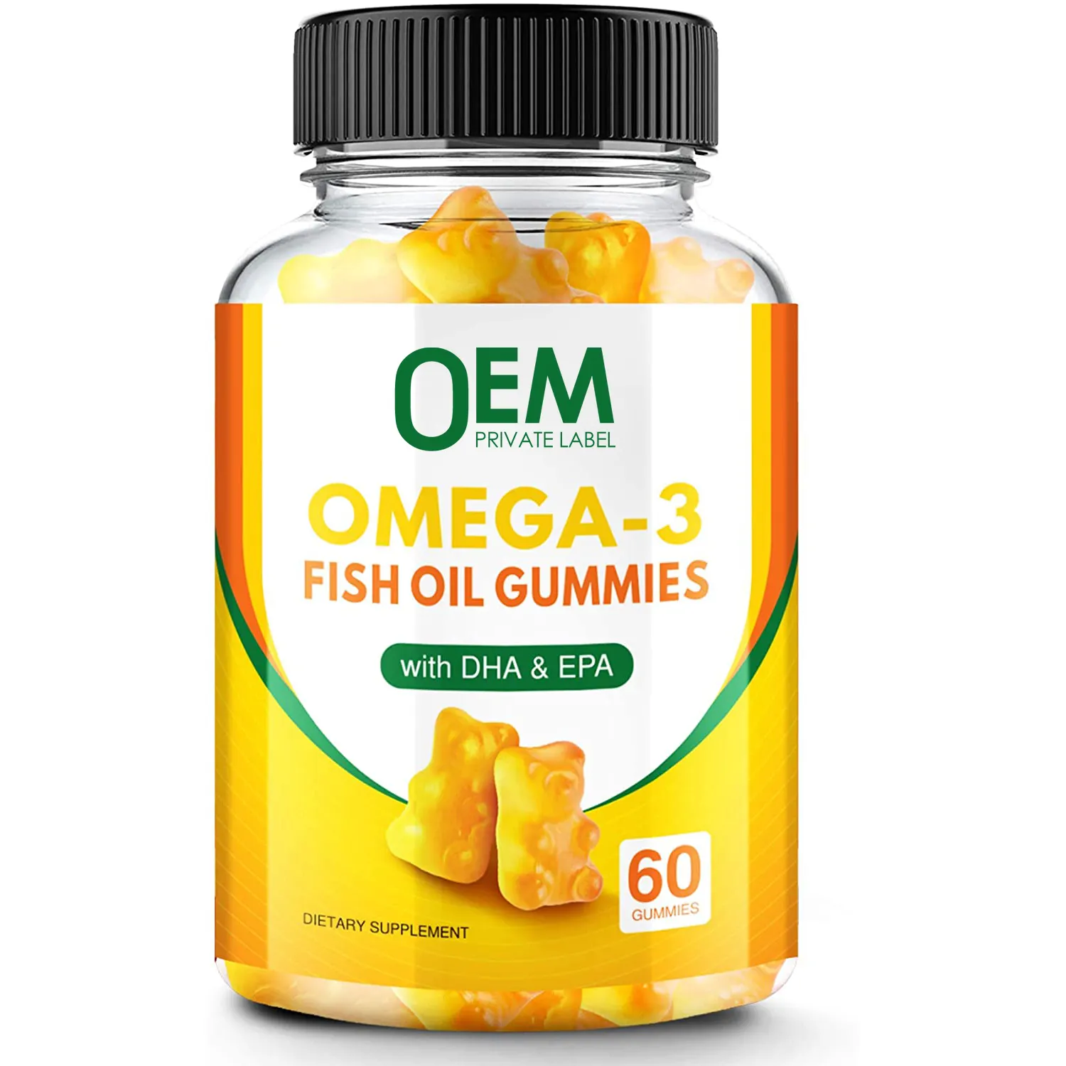 Omega 3 Fish Oil Gummies Immune Heart Support Promotes Joint Eye Brain EPA DHA Fatty Acids Gummy Supplement