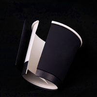Gobelets à café jetables personnalisés avec logo, en papier kraft recyclable à double paroi, 8oz, 12oz, 16oz, avec couvercle pour boissons chaudes
