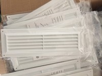 Conception carrée moderne AR6410 bouche d'aération fixe en plastique blanc pour le bureau