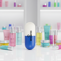 Balle anti-stress personnalisée en forme de capsule, logo sérigraphié, en mousse PU souple, promotionnelle et personnalisable