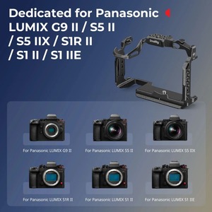 Jaula para Cámara SmallRig 5502 Black Mamba con Placa Arca-Swiss para <span class=keywords><strong>Panasonic</strong></span> G9 II, <span class=keywords><strong>S5</strong></span> II, <span class=keywords><strong>S5</strong></span> IIX, S1R II, S1 II, S1 IIE - Product Image 4