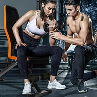 Chaise d'haltères pliable et réglable populaire pour l'exercice à domicile, l'entraînement de musculation, les sit-ups et les développés couchés