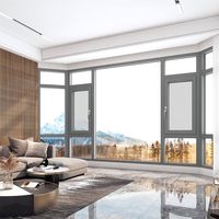 Ventana Abatible de Aluminio con Rotura de Puente Térmico Certificada por NFRC, Vidrio Bajo Emisivo que Ofrece Eficiencia Energética y Resistencia al Viento y al Agua