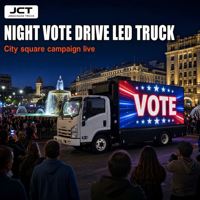 Camion de campagne mobile à LED trois faces pour les défilés des petites villes, les rassemblements électoraux et les événements politiques en plein air