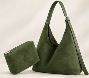 2026 New Trendy <b>Water</b> Resistant Hobo Shoulder Bag with Inner <b>Pouch</b> Large Capacity Suede Leather Tote Bag Women's Chains - Product Image 1