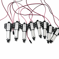 Mini actionneur linéaire 10 mm de course 6V 12V 24V DC 15 mm/s 64N 14 lbs Micro électrique avec support de montage