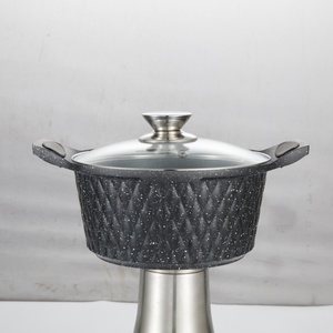 Juego de Utensilios de Cocina de 10 Piezas con Fondo de Aluminio Ecológico en Forma de Diamante, Ollas de Cocina Personalizadas con Fondo de Aluminio - Product Image 3