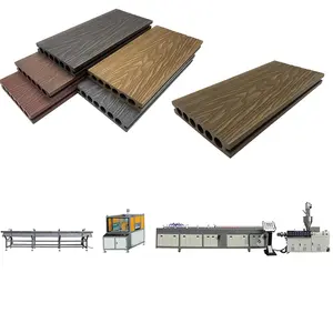 Co-Extrusion Wood Plastic Decking Extrusion Machine 3D Embossed Wood Plastic Composite Flooring Extrusion Line Manufacturer