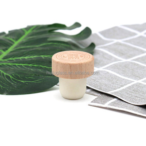 Vente chaude prix d'usine synthétique t forme bouchon de liège personnalisé bois liège pour whisky rhum <span class=keywords><strong>vodka</strong></span> bouteille bouteille de vin - Product Image 2