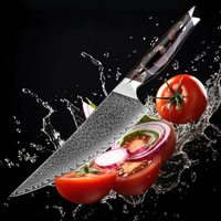 Couteau Santoku tranchant rasoir japon damas couteau de Chef en acier inoxydable mode couteau occidental manche ergonomique en résine de cuivre platine