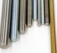 Din 975 3/8" 5/16" Threaded 3-meter Carbon Steel Grade 5.8 Fastener Rod Galvanized Stud 10.9 Threaded Black