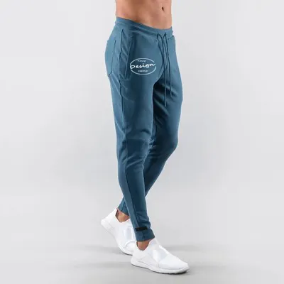 Latest hot sale Pants For Men Slim Fit Athletic Joggers Sweatpants Stripes Side with Pockets mens joggers pants