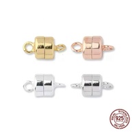 En gros Fermoirs à ressort en argent sterling 925, fermoirs magnétiques pour bijoux, fermoirs pour sacs à main, fermoirs pour colliers de perles, fermoirs pour bracelets, fermoirs mousquetons plaqués or