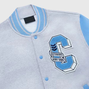 Chaqueta Universitaria de Lana Personalizada para Hombre, Estilo Urbano, con Letras, Resistente al Viento, Antibacteriana, Chaquetas Universitarias para Hombre - Product Image 3