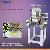 Machine à broder domestique Fuwei de haute qualité à une tête pour veste, polo, broderie 3D de chapeau