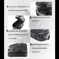 Sac de selle de moto imperméable, sac de rangement pour casque, pour le tourisme, la conduite, les voyages, sac à bagages portable
