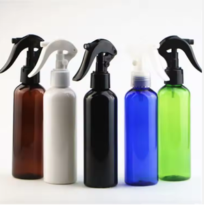 Botellas de Spray de Plástico PET Vacías de 400 ml, Forma Cilíndrica, Bomba de Gatillo, Negro, Blanco, Marrón, Azul, Verde, Uso Doméstico - Product Image 1