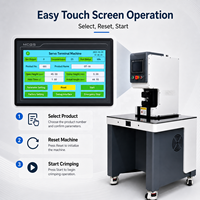 Machine à sertir les terminaux Qilin SQ-30T 2KW à commande servo, 1-150mm², précision 0,02mm, écran tactile intelligent, pour câbles robustes