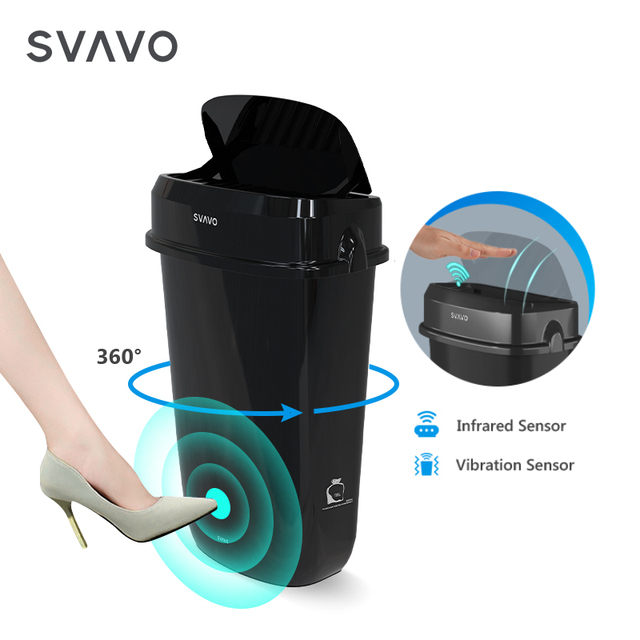 Hotel Bathroom 12L Feminine Sanitary Bin Wall Mounted Smart Sensor Trash Can Automatic Induction Plastic Touchless Waste Bin