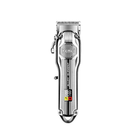 Tondeuse à cheveux rechargeable USB Affichage numérique Tête d'huile rétro Utilisation électrique pour barbiers