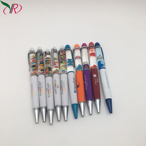 Vente en gros de stylos flottants personnalisés avec breloque Stylos flottants liquides 3D promotionnels de haute qualité avec flotteur coulissant - Product Image 3