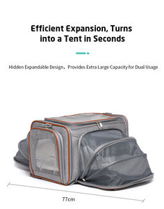 HB PET-Hunde katzen rucksack mit großer Kapazität Solid Out going Carrying Trolley Case Button Atmungsaktive Handtasche Praktisch zum Tragen - Product Image 2