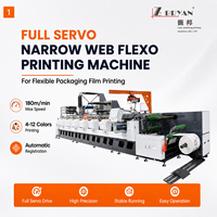 Machine d'impression flexographique à servocommande entièrement automatique pour films et étiquettes d'emballage souples en BOPP et PET