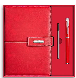 Set de Regalo Promocional de Papelería A5 con Cuaderno de Tapa de Cuero y Bolígrafo - Product Image 3