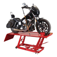 Heavy Duty 800lbs hydraulique ciseaux Jack Table pneumatique moto voiture ascenseur pour une utilisation en atelier