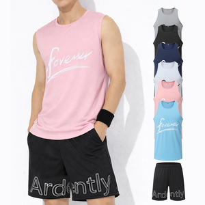 Camiseta Deportiva sin Mangas para Hombre con Logotipo Personalizado, 100% Poliéster, para Baloncesto, Gimnasio - Product Image 1