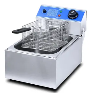 Friteuse électrique commerciale 6L, 20 l, en acier inoxydable, appareil de cuisson/réfrigération